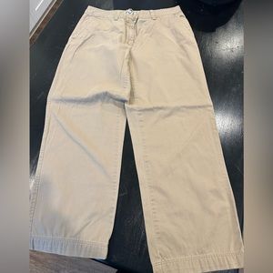 LLBEAN favorite fit straight leg size 12 khaki